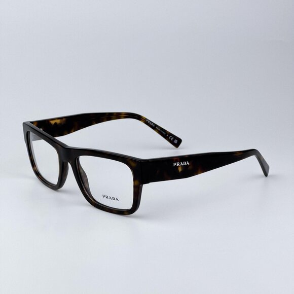 Prada PR15YV 2AU1O1 Men BRAND NEW Eyeglasses Havana Rectangle Unisex - Picture 7 of 10